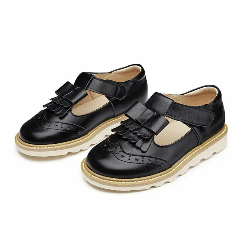 

Girl'S Nude Shoes Autumn Shoeskids2019 Hot Selling British Style Cowhide Children Princess Shoes
