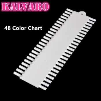 

Kalvaro 48 Colors Chart Tips Professional Nail Display Swatches Nail Art Display Stick Foldable Practice Nail False Holder