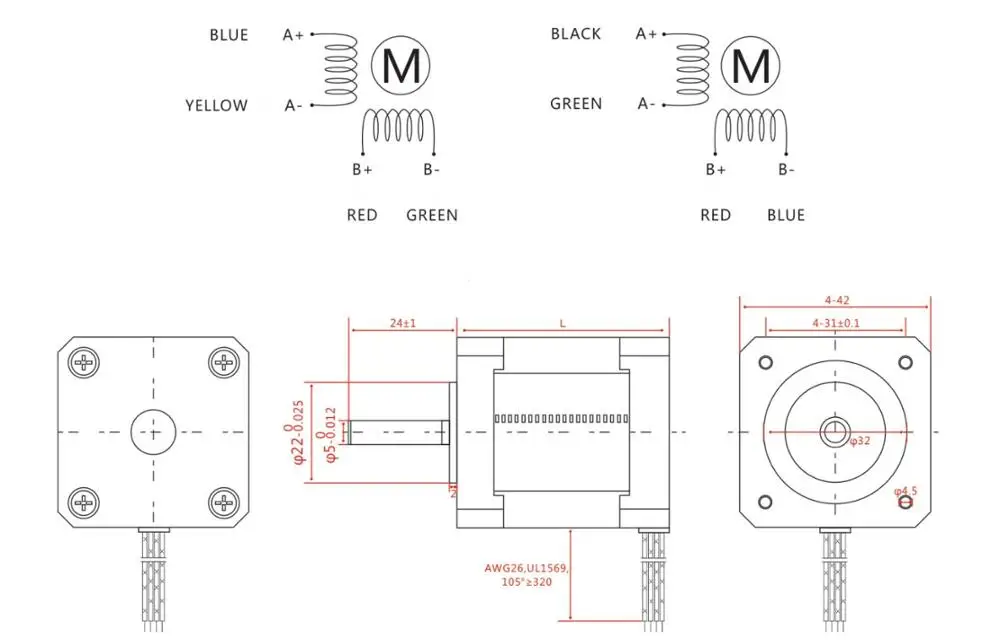 NEMA 17 шаговый двигатель Diver набор DC12V 24V 36 2A HB420 Драйвер+ 42 Мотор 42YG250-40 40 мм 0.4N.m 1A шаговый двигатель