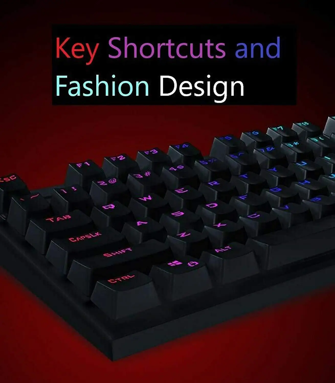Механическая игровая клавиатура, оригинальная, для lenovo MK310, RGB, подсветка, USB, проводная клавиатура, 104 клавиш, анти-привидение, водонепроницаемая