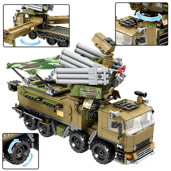 

SWAT Mobile defense command truck Transport aircraft Building Blocks Military Tank WW2 soldier Figures bricks toys for children