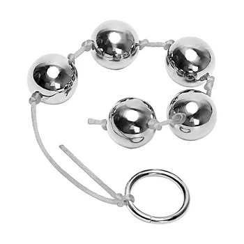 5 Anal Balls Metal Butt Vaginal Plug Stainless Steel Sex Toys For Women men Erotic Ring Handheld Anal Bead Dildo Adult Products 6