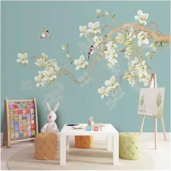 

Photo Wallpaper Chinese Style Bird Flowers 3D Wall Murals Living Room Bedroom Background Wall Papers For Walls 3 D Fresco Decor