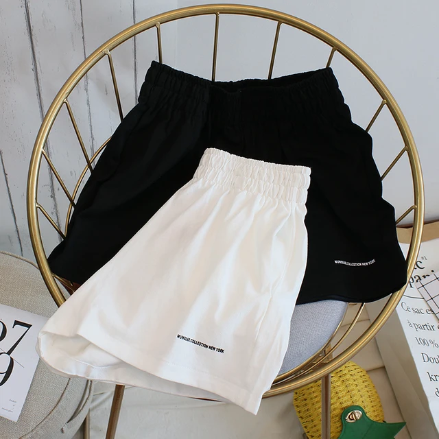 Women's Shorts High Waist Casual Cycling Letter Summer Harajuku Fashion Sports Sweatpants Beach Y2k Loose Oversize Clothing 2