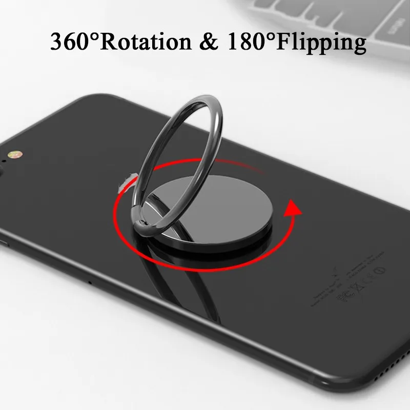 smartphone stand 360 Degree Mobile Popular Magnet Phone Holder For iPhone X 8 7 Metal Finger Phone Stand For Samsung S9 Phone Magnet On Ca car cup phone holder