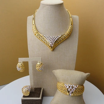 

Yuminglai African High Quality Jewelry Dubai Costume Jewelry for Women FHK5358