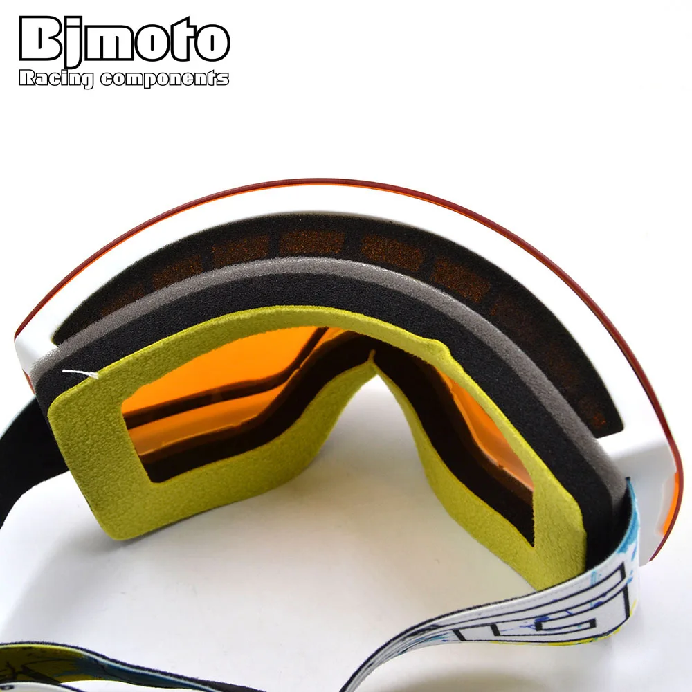 BJMOTO новые ветрозащитные очки, лыжные очки, защита UV400, пылезащитные снежные очки для мужчин и женщин, мотоциклетные лыжные очки для сноуборда и лыж