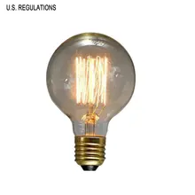 G95 винтажные Ретро лампы Эдисона, спиральный светильник ручной работы из стекла, промышленный стиль, Вольфрамовая лампа, подвесные лампы, светильник ing