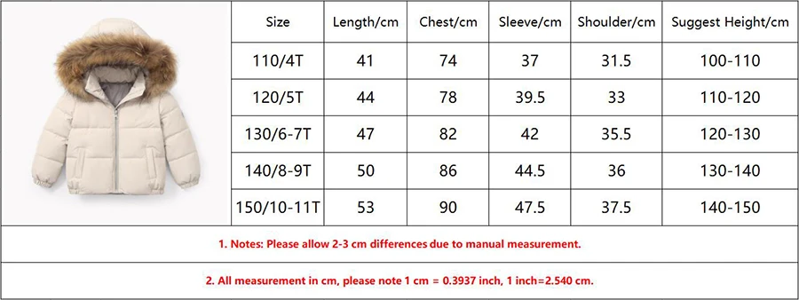 Winter Baby Jacket For Girls Boys Down Jacket Kids Warm Fur collar Hooded Outerwear Coat Children Clothes 4 6 8 10 11 Years