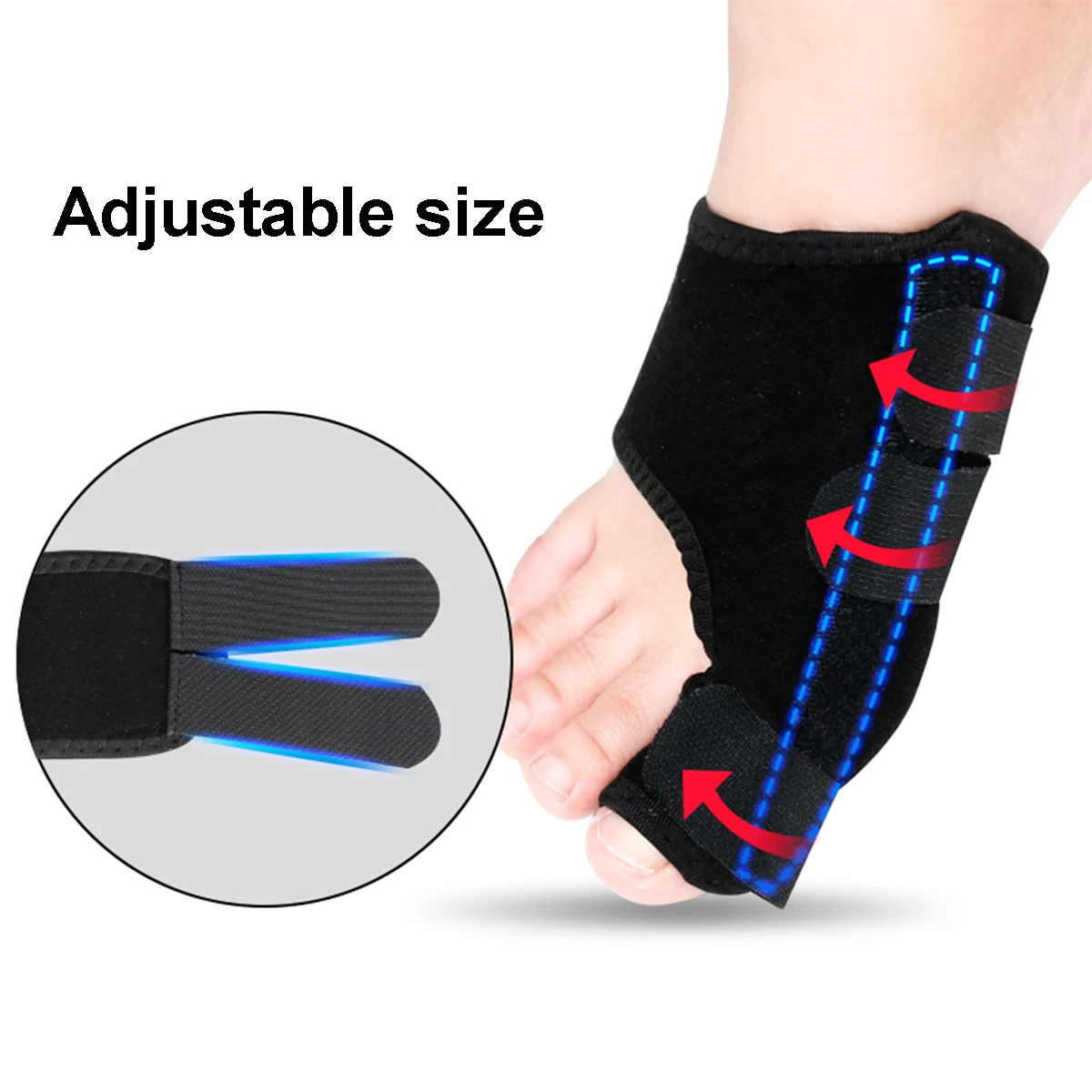 USA 2PCS Toe Separator Bunion Corrector Orthopedic Pedicure Tool Hallux Valgus Corrector Big Bone Thumb Adjuster Feet Care Tool USA 2PCS Toe Separator Bunion Corrector Orthopedic Pedicure Tool Hallux Valgus Corrector Big Bone Thumb Adjuster Feet Care Tool