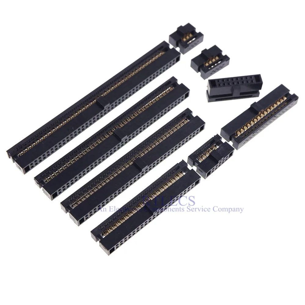 5 шт. разъем IDC с шагом 1 27 мм 6 8 10 12 14 16 20 24 26 30 34 40 44 50 60 68 80 Pin гнездовой Кабельный