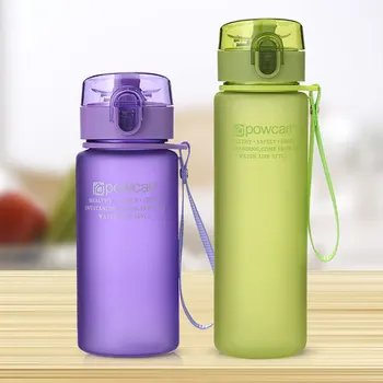 

Water Bottle 800ML 560ML 400ML Plastic Drinkware Outdoor Sport School Leak Proof Seal Portable Direct Drinking Water Bottles