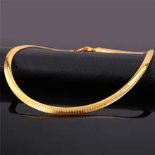 Золотое ожерелье из нержавеющей стали, женское колье, Серебряное колье, Аксессуары для женских ювелирных изделий, на шею, для друзей