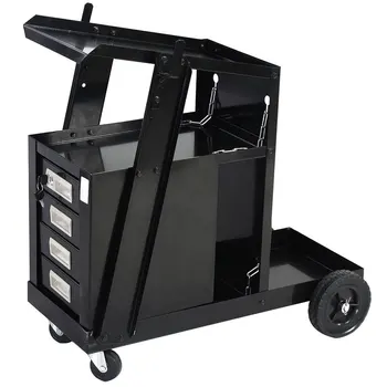

4 Drawers Portable Wheels Steel Welding Cart Smooth Movement for Welding Work Labor-saving and sturdy cart BV789