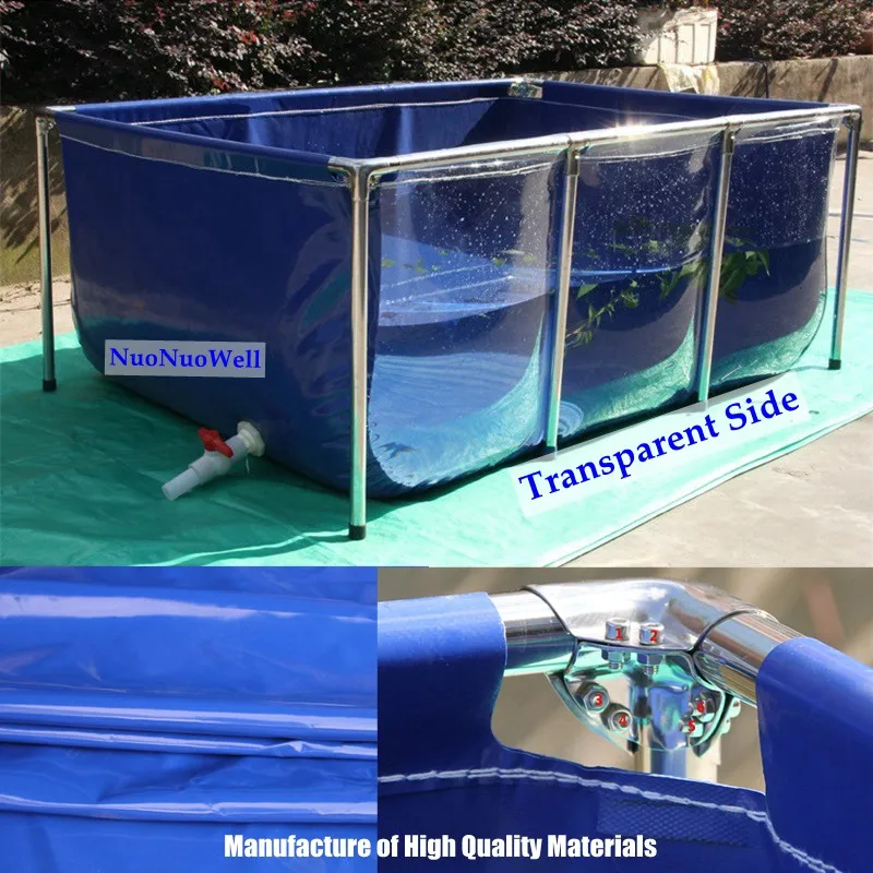 BOSWELL Aquarium Pool Pond With Transparent Clear Viewing Panel And