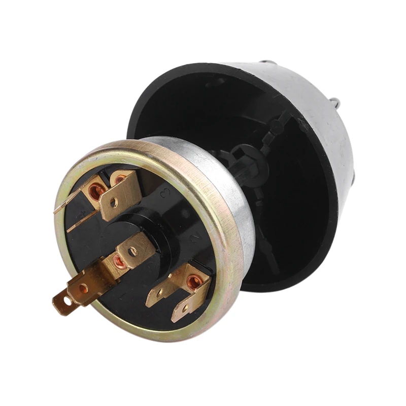 Plata + Negro Qii lu Car Horn Switch ABS 12V Impermeable Luz//Horn Switch Push Button Metal para Massey Ferguson Tractor
