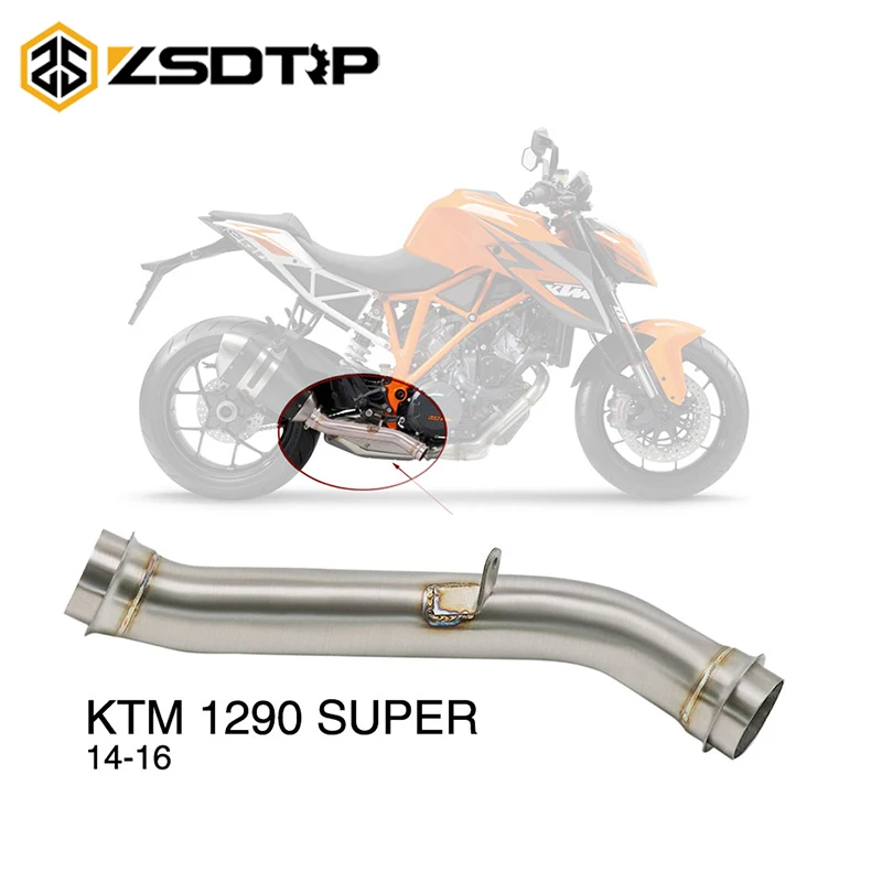 ZSDTRP мотоцикл Eliminator выхлопная труба глушитель Соединительная для KTM 1290 Super Duke R