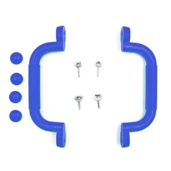 

Swing Armrest Handle Solid Color Swing Set Child Safety Handle for Toy Combination, Climbing Frame and Play House, Blue