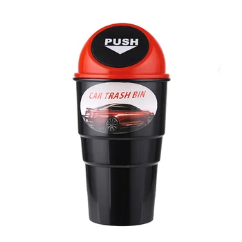 

Delicate Car Garbage Can Vehicle Trash Can Garbage Dust Case Holder Bin Auto Styling Accessories B99