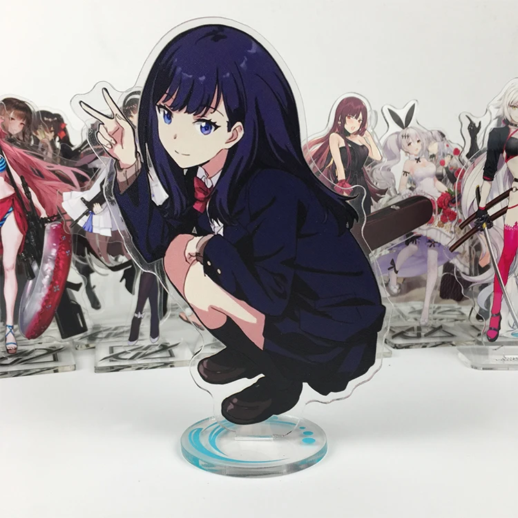 Stand Figure Japanese Anime SSSS.GRIDMAN Shinjo Akane Takarada Rikka Cosplay Acrylic Desktop Model Display Charm Decor Toy Gifts elvira costume Cosplay Costumes