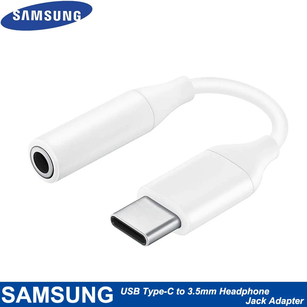 100% Samsung USB Type C папа 3 5 мм наушники AUX аудио кабель до адаптер конвертер для GALAXY A8 + 2018