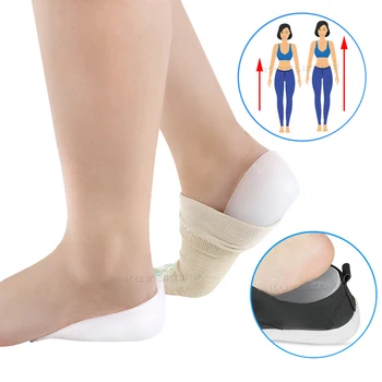 

KOTLIKOFF Silicone Height Increase Insoles Heel Cushion Soles Invisible Socks Heel Pads Men shoes Woman Insoles Shoe Pad