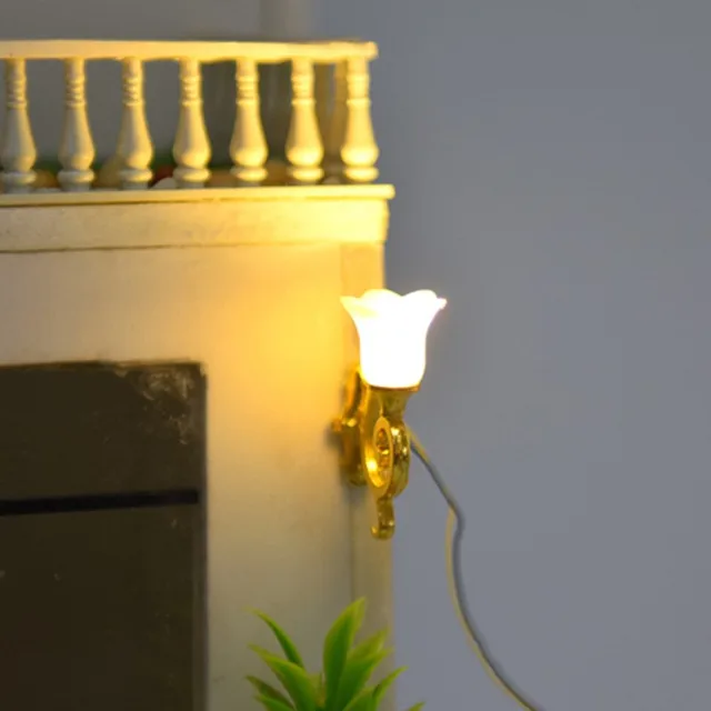 Hot Sale 1:25 Dollhouse Miniature Ceiling Lamp LED Light Dollhouse Furniture Toy Dolls House Lighting Toys Gifts For Children 5