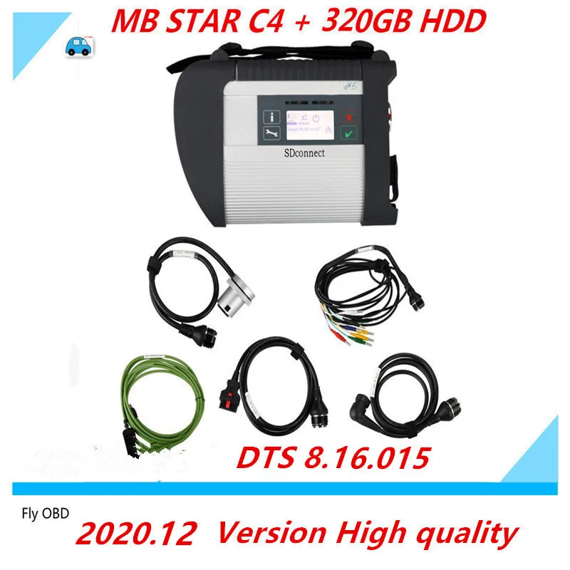 2020 12 Одежда высшего качества MB Star C4 SD Connect звезда диагностики с поддержкой Wi Fi и