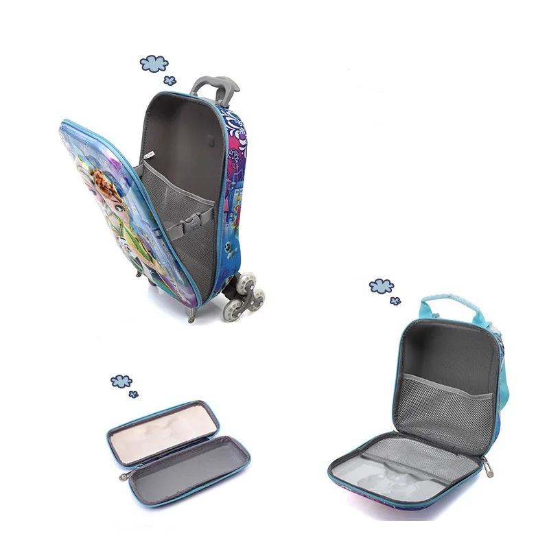 Детский Роллинг детский чехол детская дорожная сумка с колесиками сумки-тележки для школы детский рюкзак Детский рюкзак с колесами 33 цвета