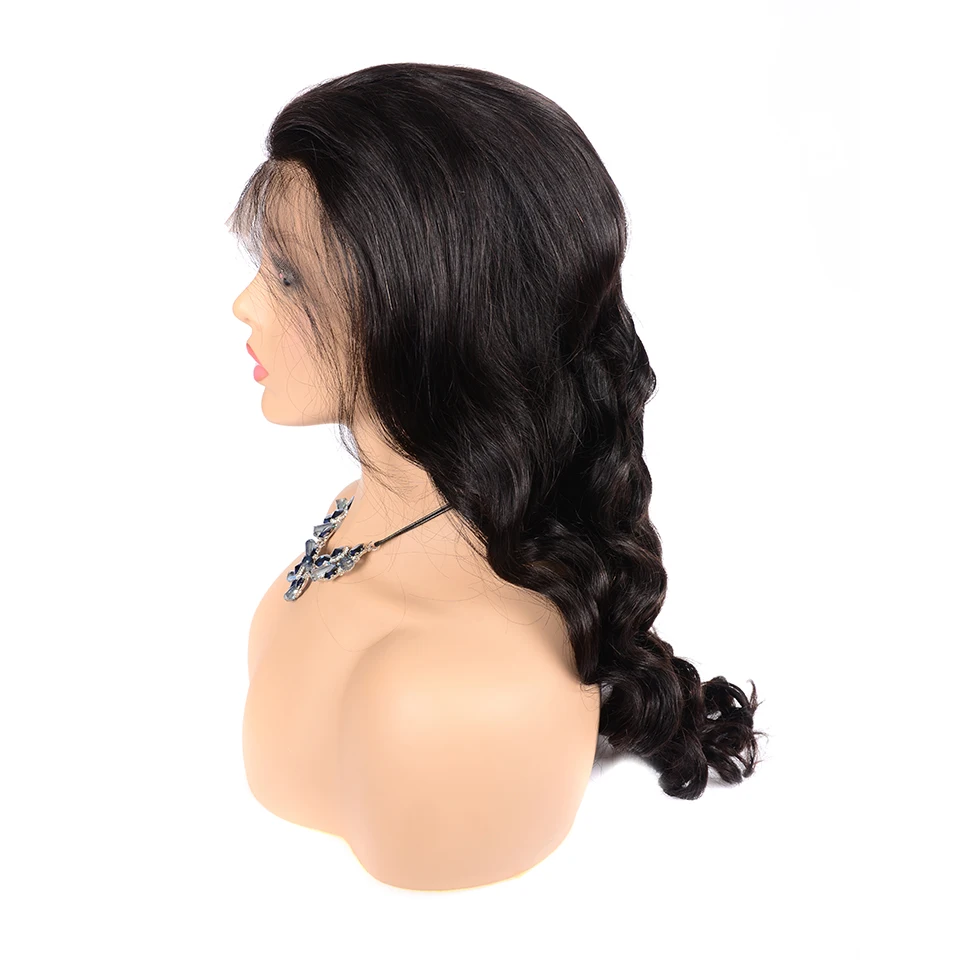 

Peruvian Loose Deep Wave Lace Front Human Hair Wigs For Black Women 150 Density 13x4 Lace Front Wig Pre Plucked Natural Wig