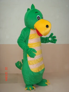 

Factory direct sale new dragon green yellow Mascot Costume Adult Halloween Birthday party cartoon Apparel Cosplay Costumes