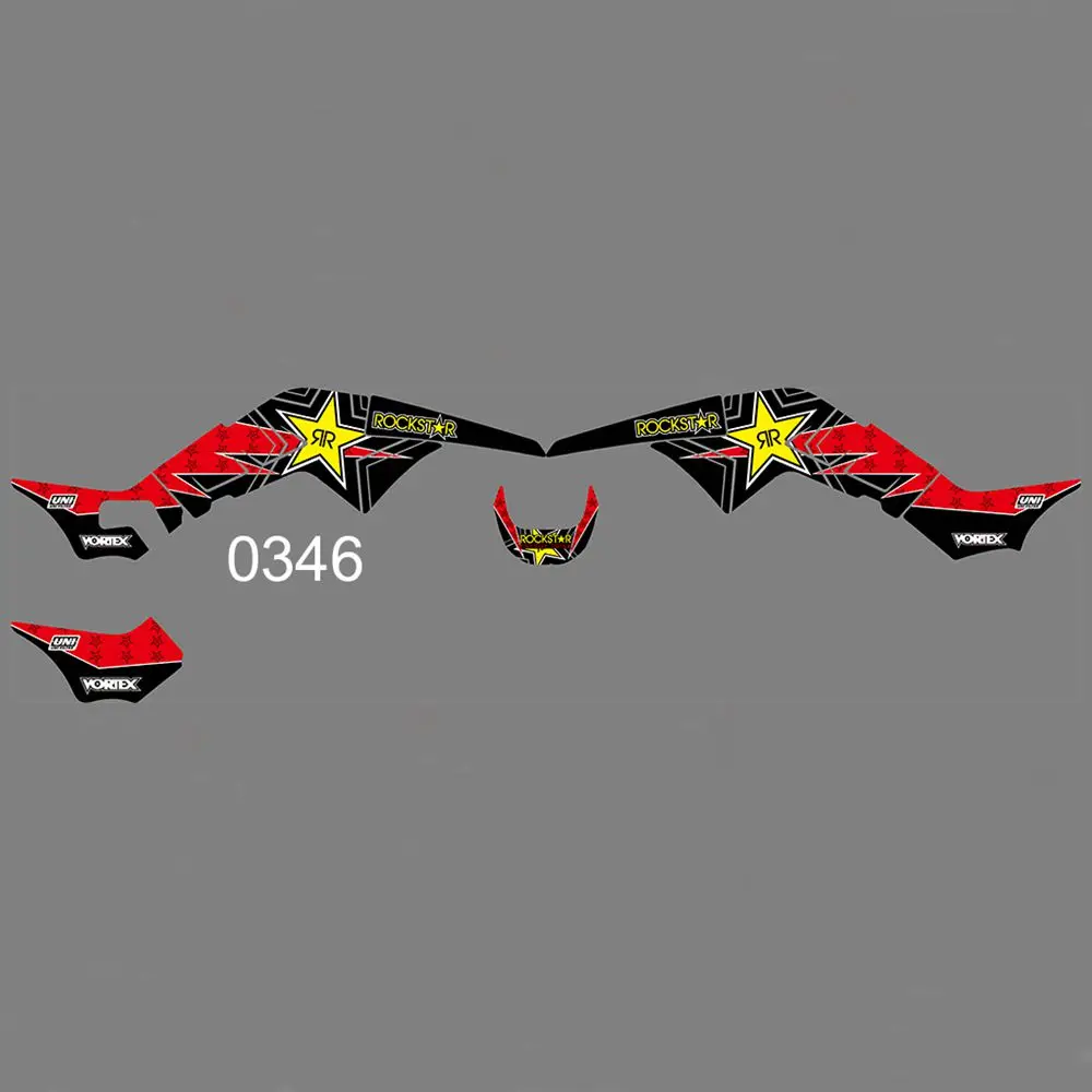 

New Full Graphics Decals Stickers Custom Number Name Glossy Bright Stickers Waterproof for HONDA TRX250R ATV