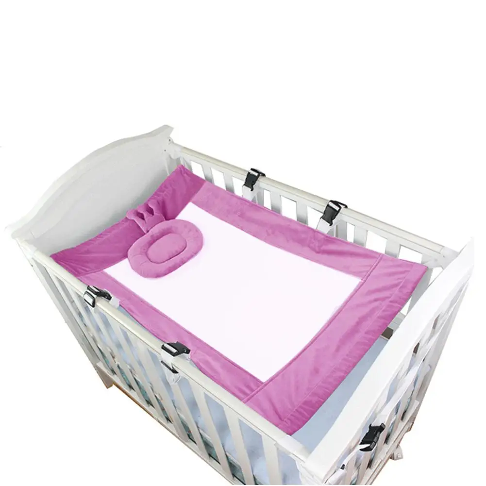 Hot Pink Восьмиугольная кроватка гамак Прочный детский гамак детская колыбель с подушкой сетка защита здоровья ребенка для детского постельного белья - Цвет: Hot Pink