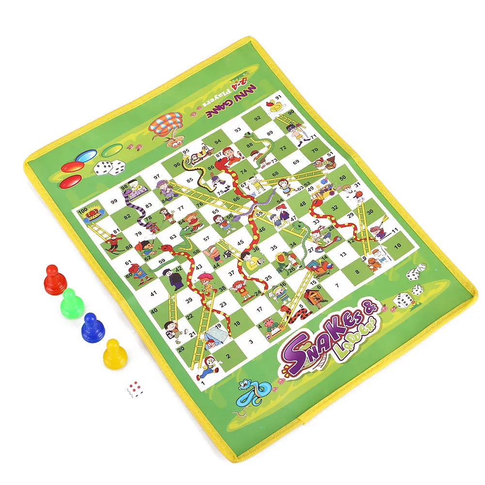 snakes chess Шахматы Людо складной Snake Chess детей портативный игра-головоломка дошкольников - Цвет: snakes chess