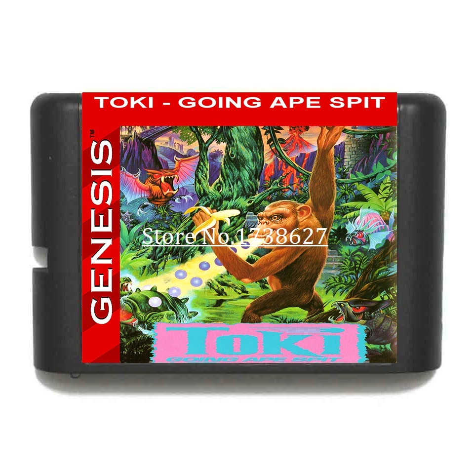 Toki Going Ape Spit 16Bit игровой Картридж для Sega MegaDrive & Genesis системные консоли |