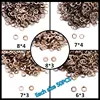 8 sizes mix gaskets 400/800/1600 pcs Metal gasket nylon Wear-resisting gaskets repair kit Hairdressing Scissor Accessory PJ-0010 5
