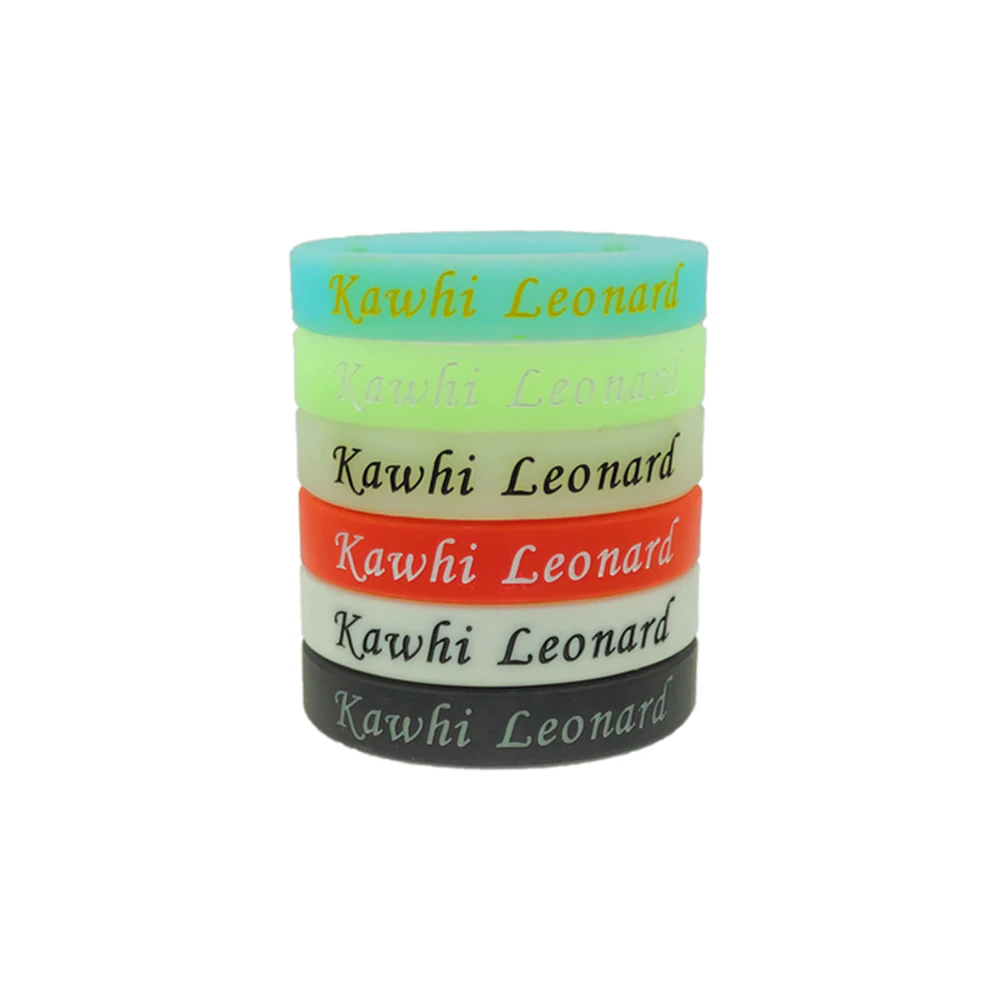 

1 PCS Kawhi Leonard Silicone Rubber Bracelet Run Sport Basketball Kawhi Leonard Silicone Wristband 4Color Free shipping