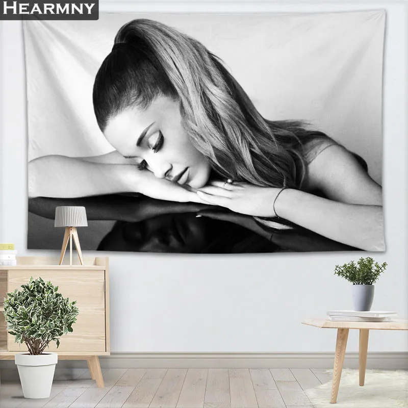 На заказ Ariana Grande настенный декоративный домашний, мебельно-декоративная ткань Настенный Ковер прямоугольной формы Современная печать ткань йога коврик одеяло гобелен - Цвет: 10
