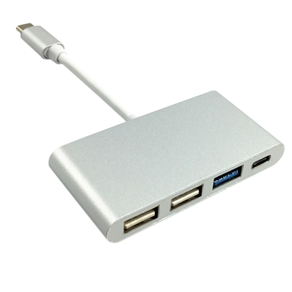 High-quality compact portable design USB-C/Type-C USB 3.1 to Type-C and 3-port 3.0 hub adapter for Macbook | Компьютеры и офис