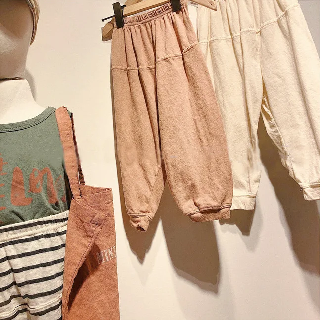 Girls Anti Mosquito Pants Summer NEW CHILDREN'S Knitted Pants Fashion Korean-style Crawler Striped Pants