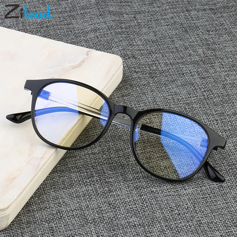 

Zilead Plain Untralight Reading Glasses Women Eye Protection Anti Radiation Eyeglasses Men Anti Blue Rays No Degree Flat Glasses
