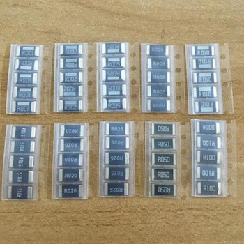 

50pcs/set SMD Alloy Resistors 001 R002 R003 R004 R005 R006 R008 R010 R012 & R015