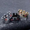 316L Stainless Steel Royal Crown Black Gold Red Rhinestone Man Men Rings Simple Creativity for Male Boy Jewelry Gift Wholesale ► Photo 3/6