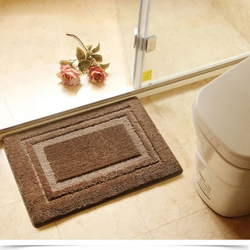 

60*90 Thickened Door Mat Fiber Soft Bathroom Kitchen Doormats Water Absorption Rectangle Bedside Carpet Door Kitchen Rugs