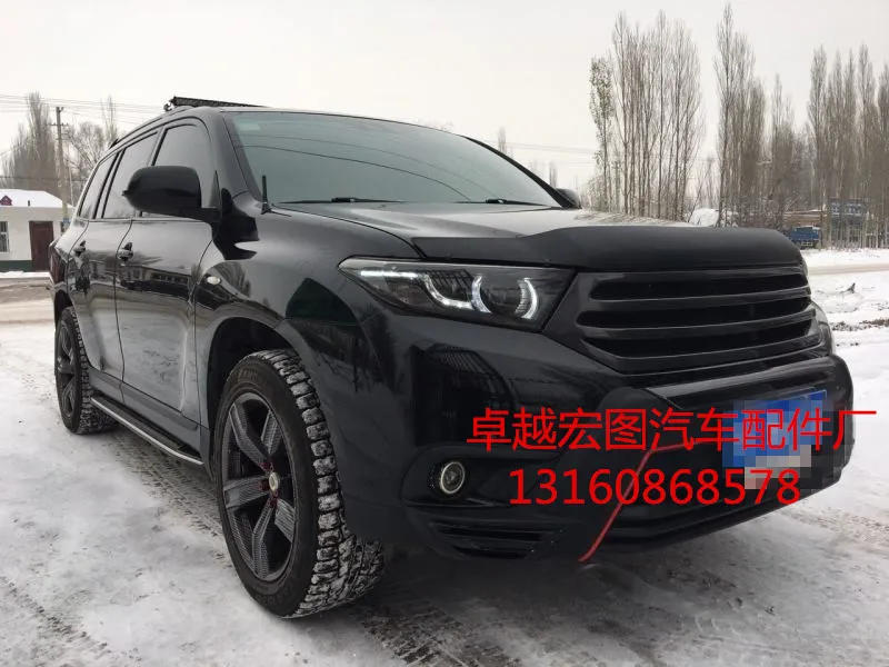 Подходит для toyota highlander 12-14 carbon fiber автомобильный гриль решетка гоночные решетки высокого качества