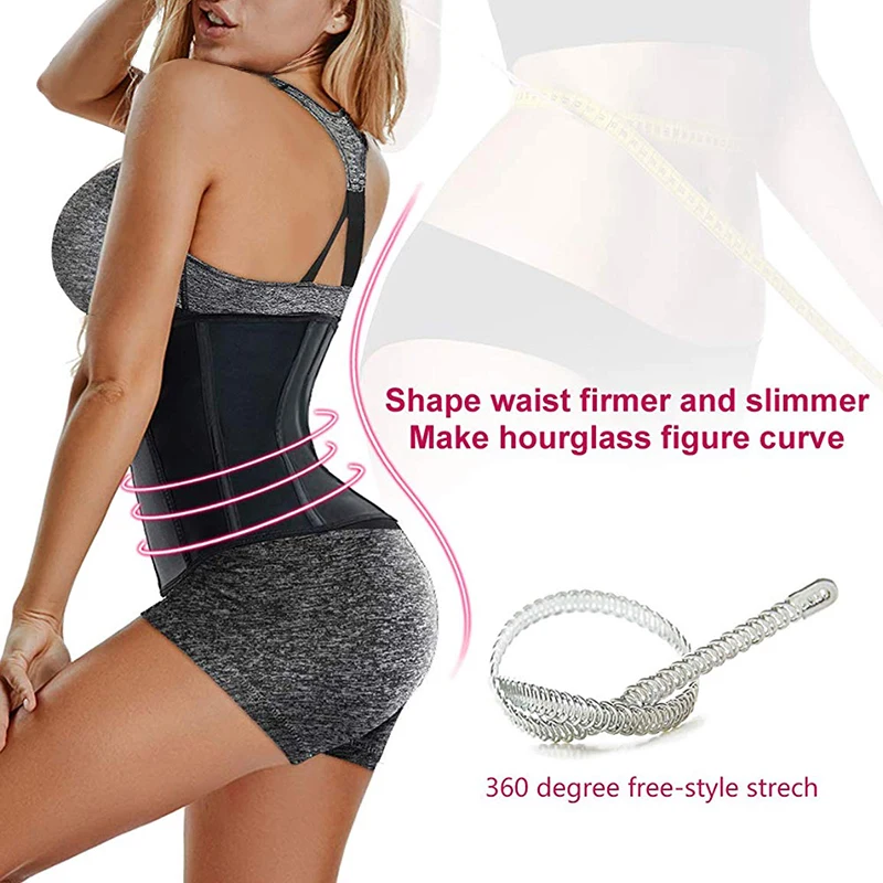 Women's-Underbust-Latex-Waist-Trainer-Corset-Sport-Girdle-Body-Shaper-Weight-Loss-Waist-Training-Cincher