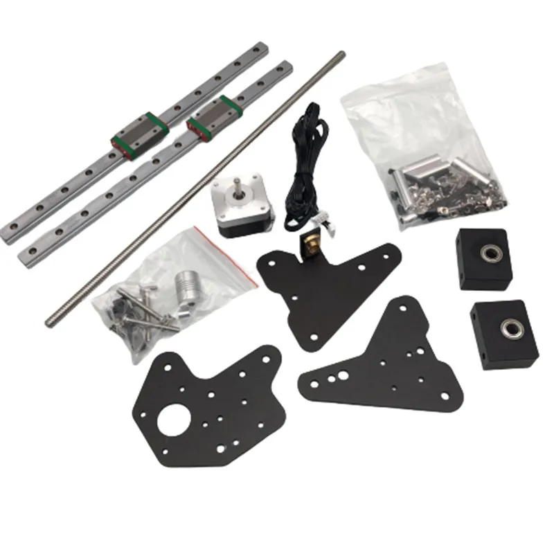 

1set BLV TCreality Ender 3 Pro dual Z axis Hiwin MGN12H linear rail mod kit dual NEMA17 motor mod