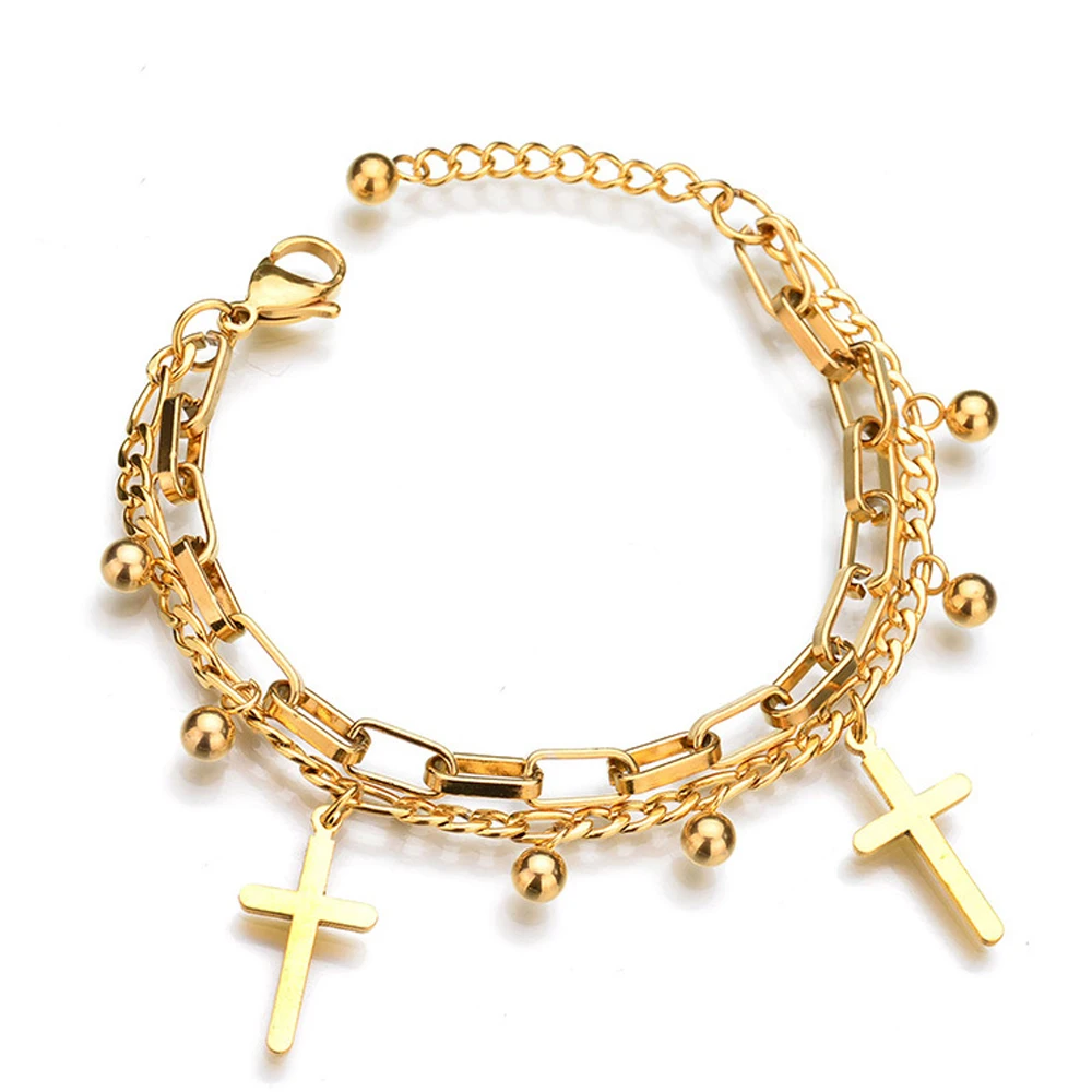 Stainless Steel Love Heart Bracelets For Women Party Gift Fashion Joyas de Chain Charm Bracelets Jewelry Wholesale Text Engraved 
