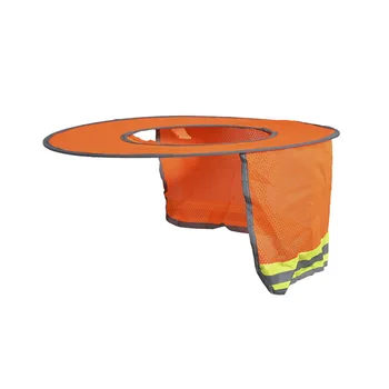 

High Quality Soft Anti-glare Safety Hard Hat Neck Shield Cover Helmet Sun Shade Reflective Stripe