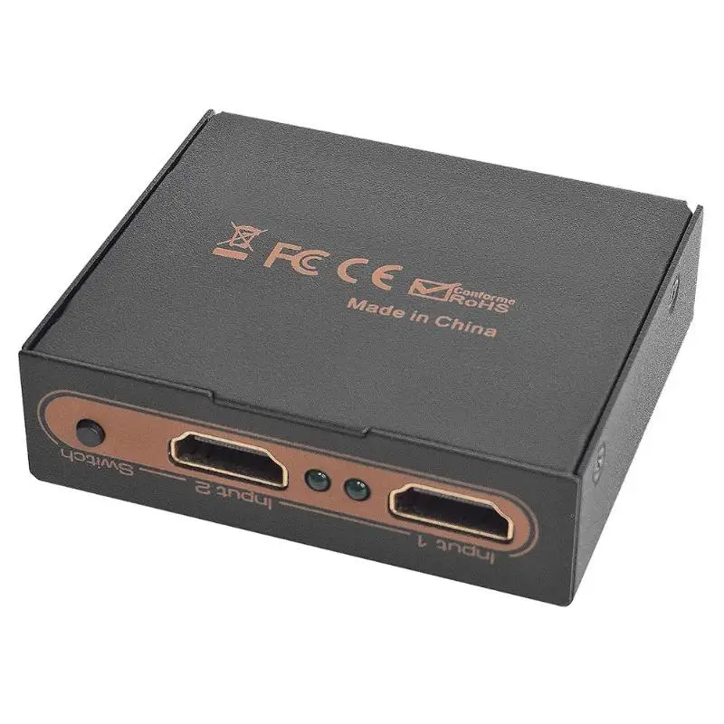 ALLOYSEED 2x2 Переключатель HDMI 2 Вход 2 Выход HDMI разделитель, сплиттер адаптер Поддержка 4K 3D 1080P для PS4 HDTV PC DVD плеер